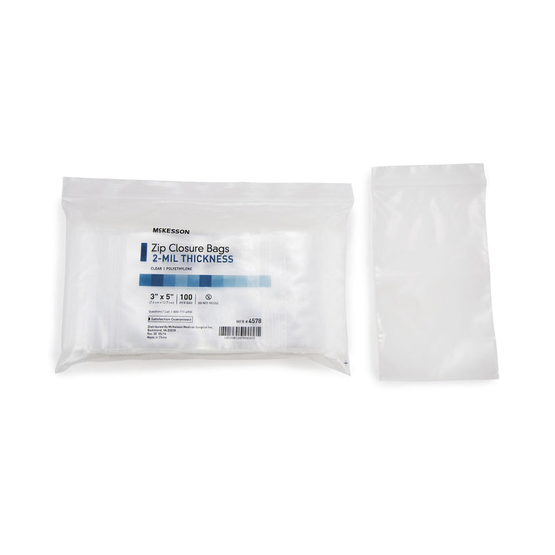 McKesson Zip Closure Bag, 3 x 5 in.
