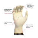 Microflex Medical Diamond Grip Latex Exam Glove, Large, White (1000/CS) 