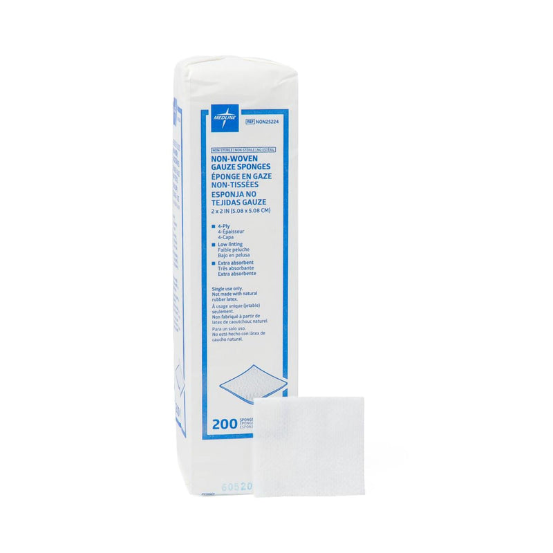 Avant Gauze Nonwoven Sponge, 2 x 2 Inch, 4-Ply (Case of 8000)
