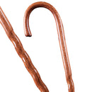 Brazos Twisted Oak Crookneck Cane, 37-Inch Height, Red (Each)