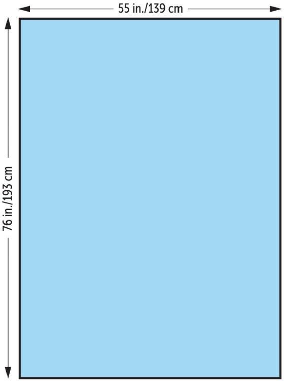 General Purpose Drape Halyard Large Drape 55 W X 76 L Inch NonSterile (Case of 32)