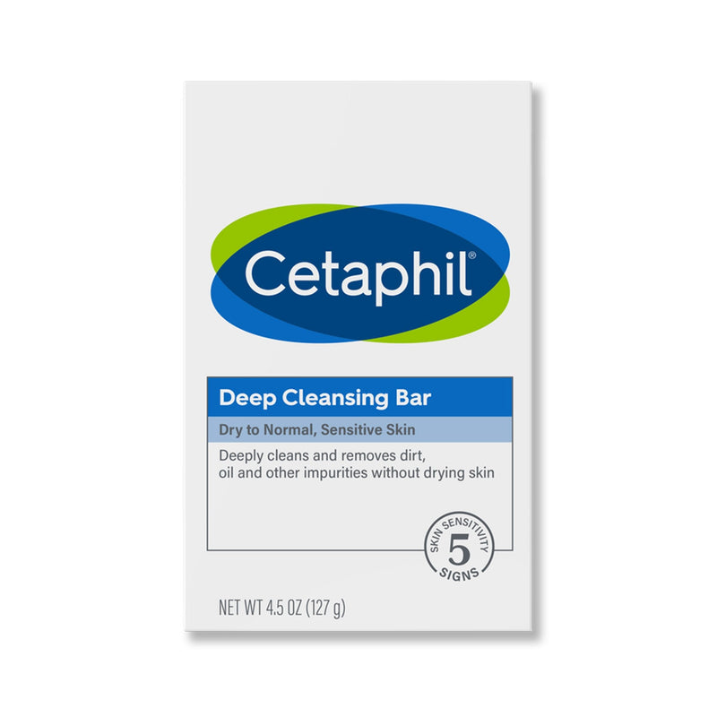 Galderma Laboratories Cetaphil Deep Cleansing Bar Dry to Normal, Sensitive Skin, Gentle Scent 