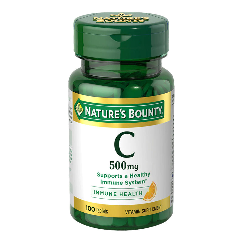 Nature's Bounty Vitamin C-500 mg Tablets (Bottle of 100)