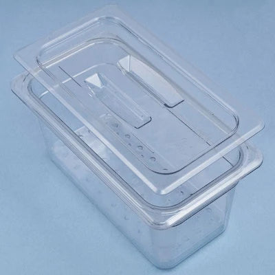 Plastic Tray - Clear, Medium, 7" x 13" x 6" - 10-3056