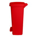McKesson Waste Can with Step-On Pedal, Plastic, Red, 15.16 x 14.76 x 26.57 Inch (Case)