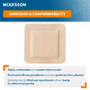 McKesson Silicone Adhesive with Border Silicone Foam Dressing, 4 x 4 Inch (Case of 200)