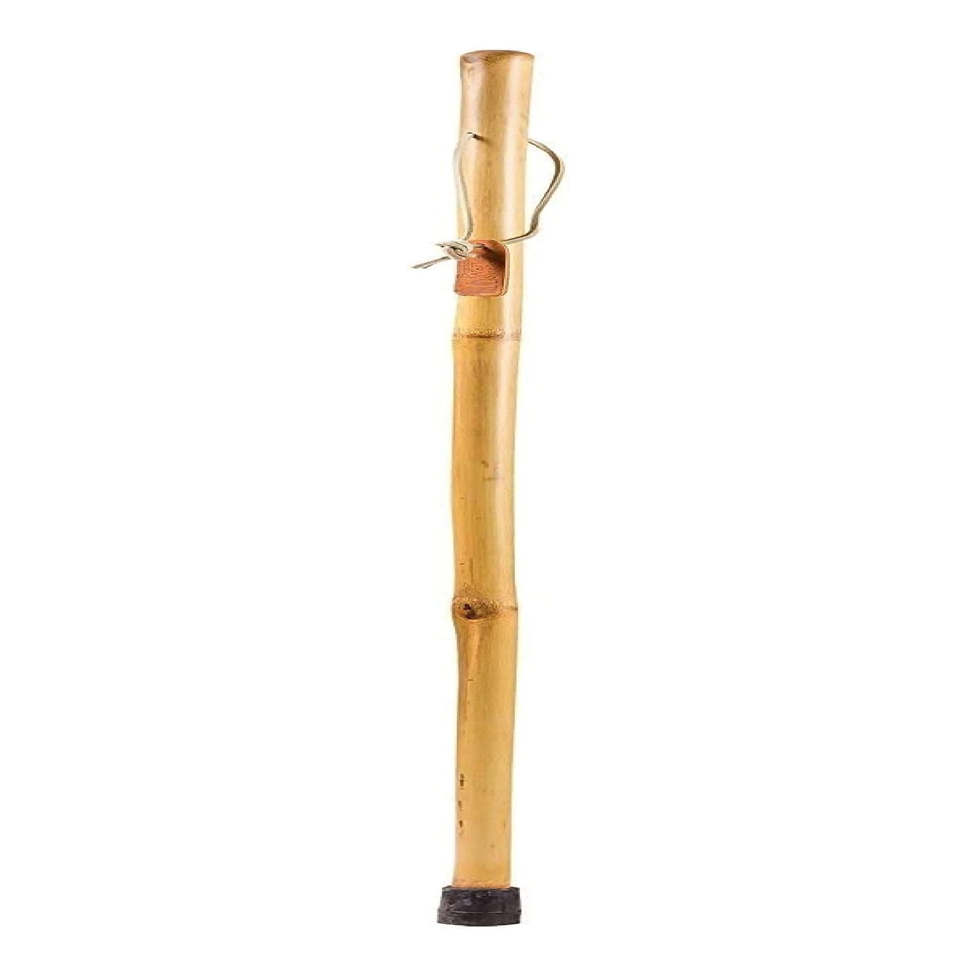 Mabis Healthcare Brazos Iron Bamboo Rustic Walking Stick, 58 Inch Height 