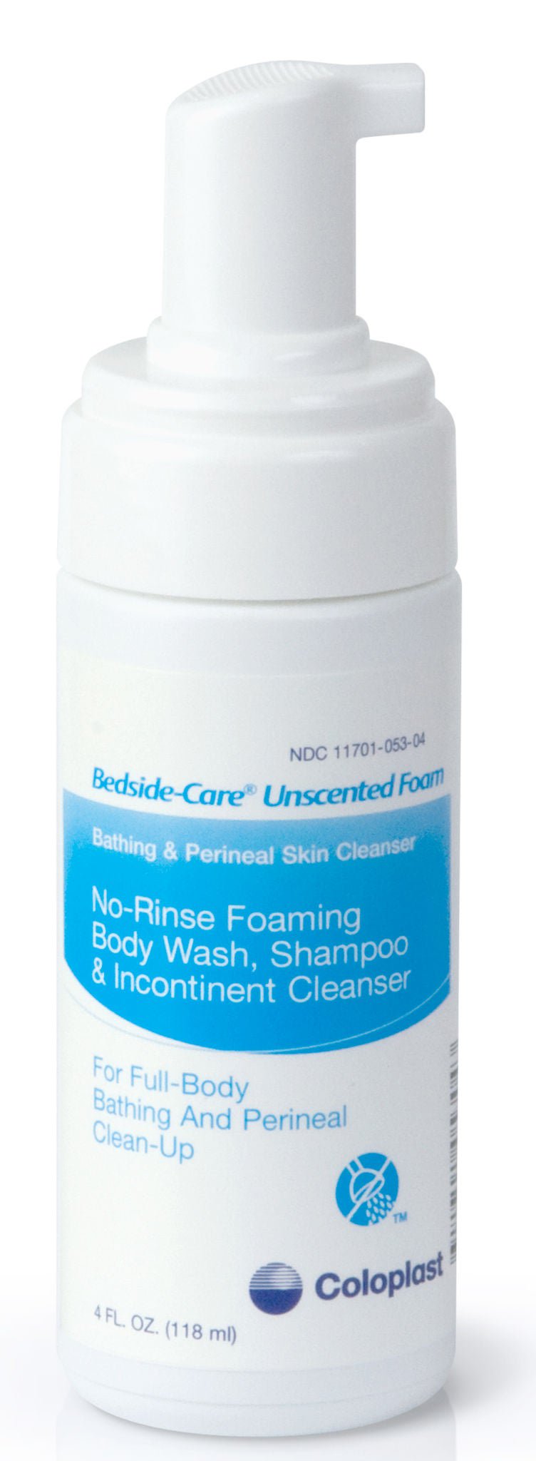 Coloplast Bedside-Care Foam Cleanser, Unscented, Shampoo and Body Wash, 4 ounces (Case of 36)
