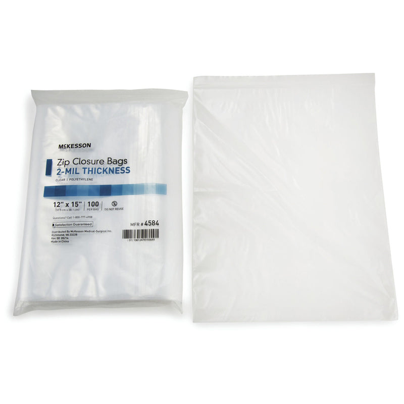 McKesson Zip Closure Bag, 12 X 15 Inches (Case of 1000)