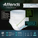 Attends Premier Underwear, Extra Large (56/CS)