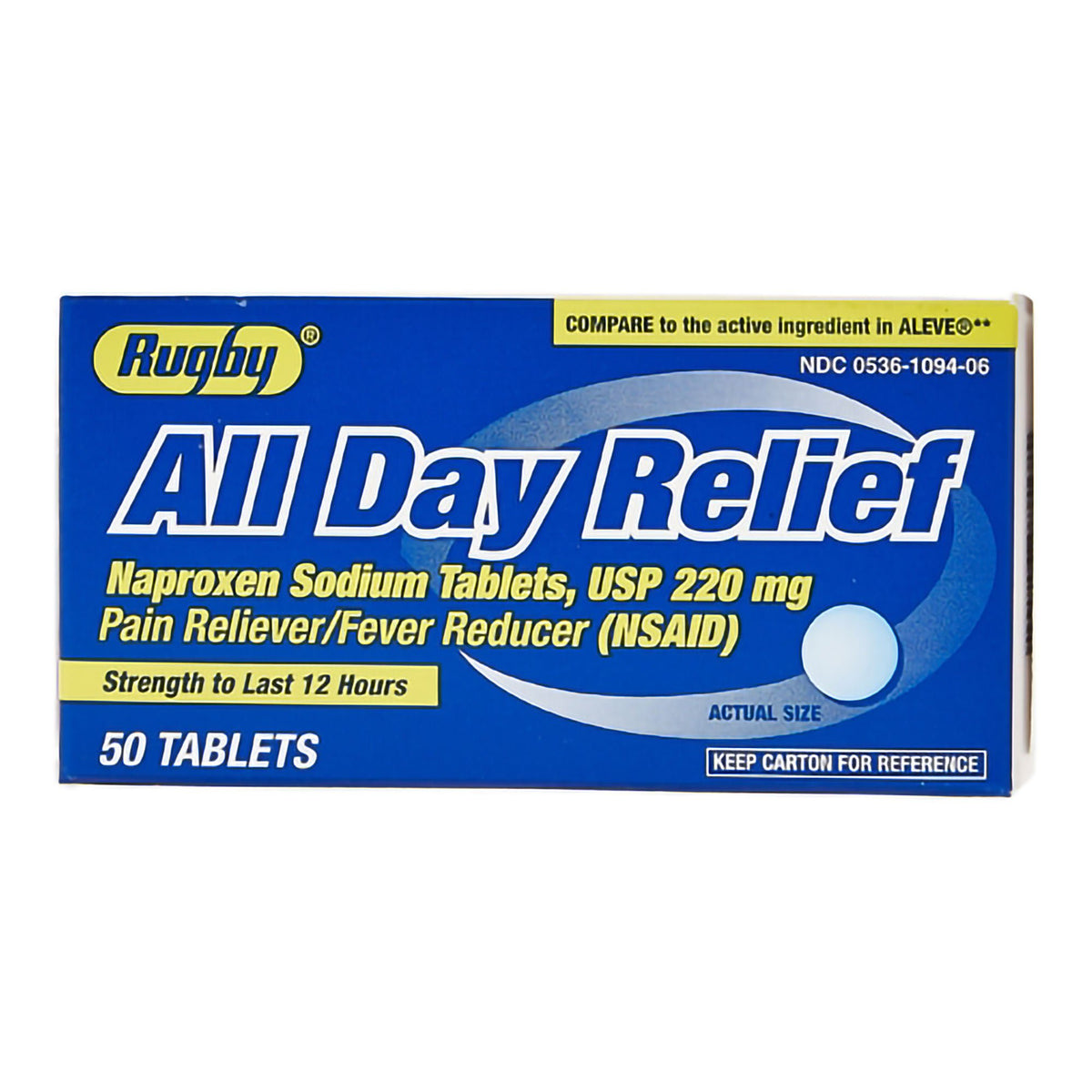Naproxen Sodium 220 mg Tablet 50 Tablets (Bottle of 50)