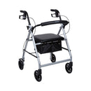 McKesson Brand McKesson Folding Aluminum Four-Wheel Rollator, Silver 