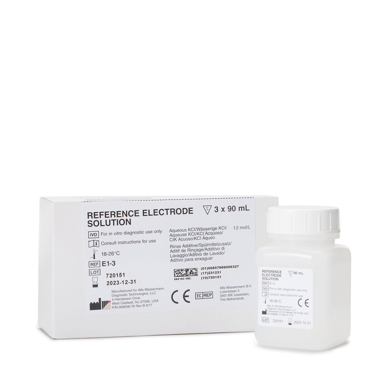 Starlyte II Reference Electrode Solution for use with the Starlyte Analyzer (Kit of 3)