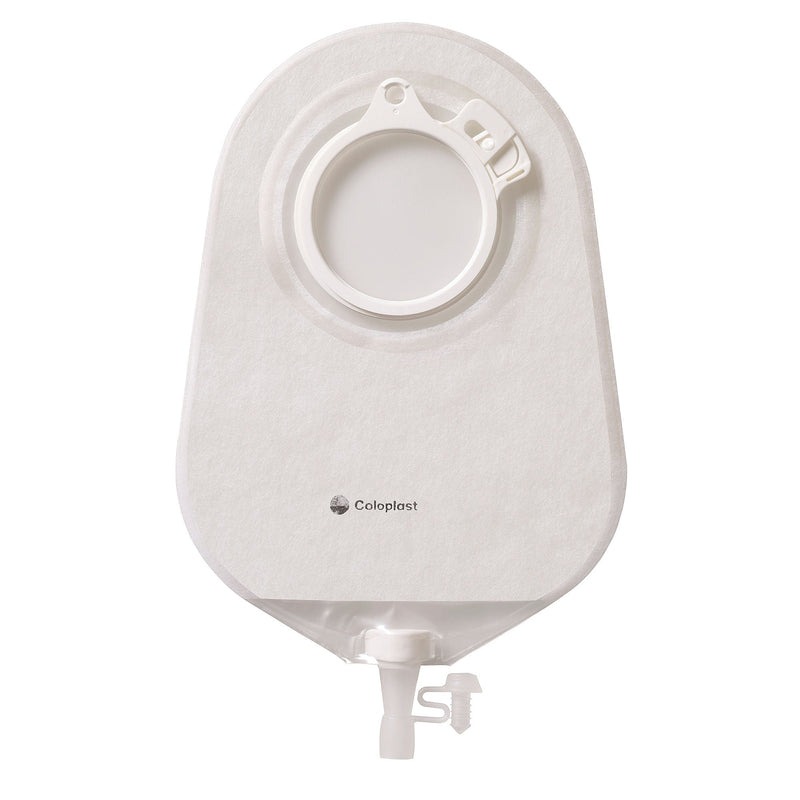 Assura Two-Piece Transparent Urostomy Pouch, Pre-cut for 57mm Stoma, Blue Match (Box of 10)