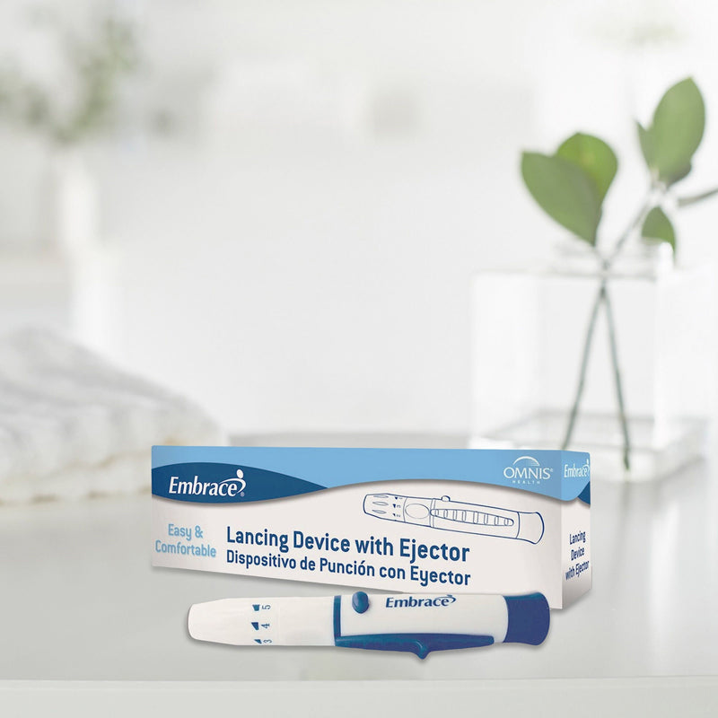 Embrace Lancing Device with Ejector (Box)