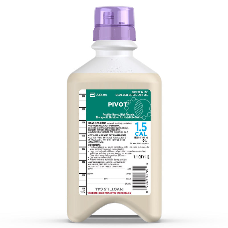 Pivot 1.5 Cal Tube Feeding Formula, 33.8-ounce bottle (Case of 8) 