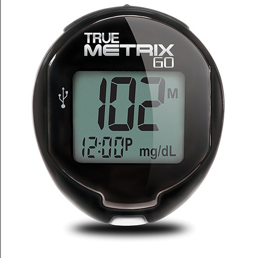 Trividia Health Inc Blood Glucose Meter TRUE METRIX GO 4 Second Results Stores up to 500 Results No Coding Required (12/CS)