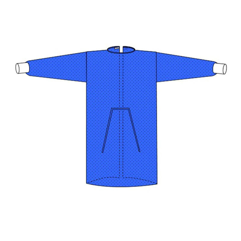 Protective Procedure Gown Welmed X-Large Blue NonSterile Not Rated Disposable (100/CS) 