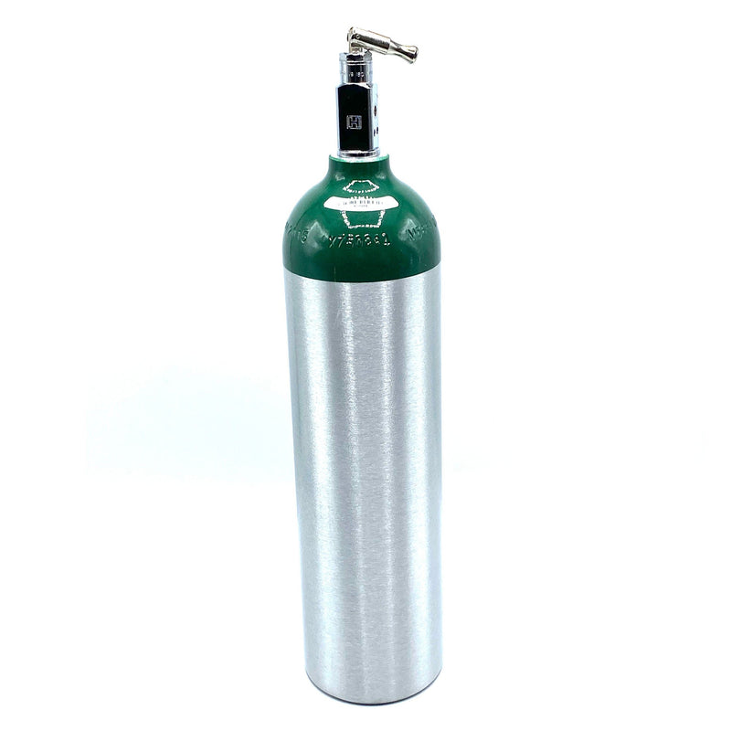 ProRack Gas Aluminum Oxygen Cylinder with Toggle Valve, Size D (Each)