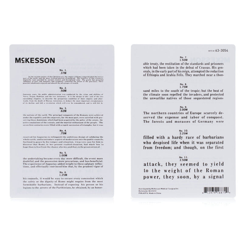 McKesson Jaeger Eye Test Chart (Bag of 5)
