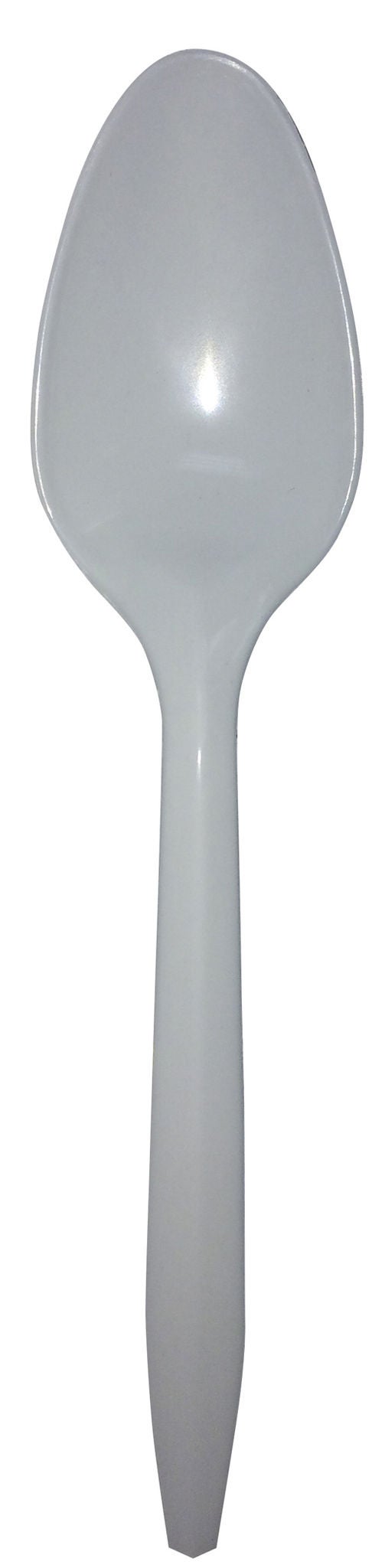 Teaspoon Empress Medium Weight White Plastic (Case of 1000)