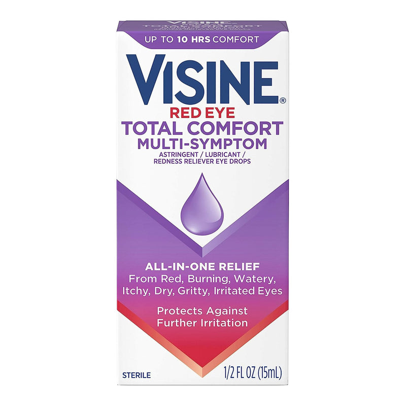 J & J Sales Visine Red Eye Total Comfort Multi-Symptom Eye Drops 