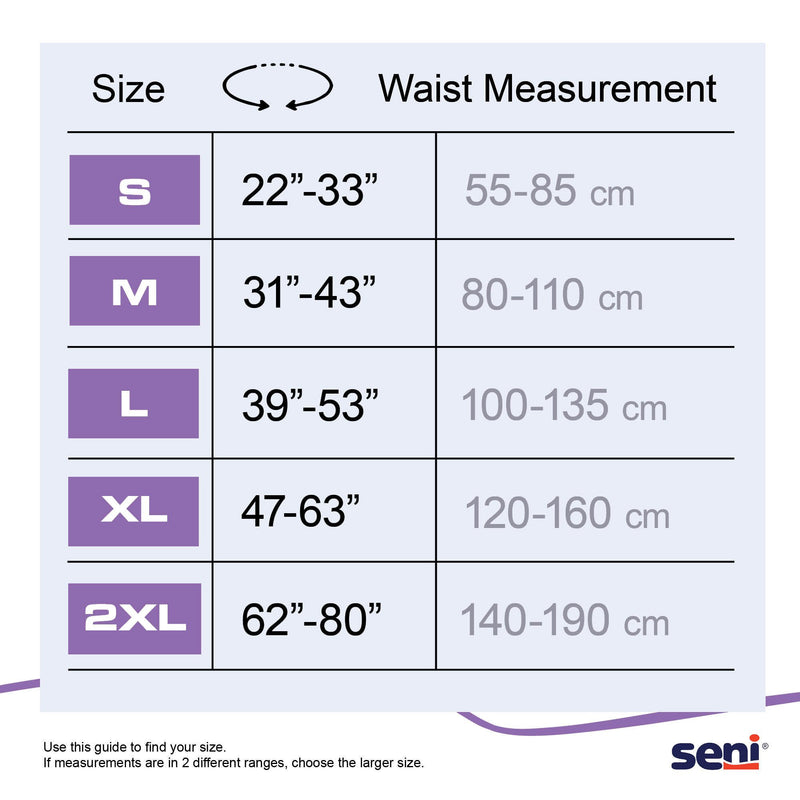 Seni Active Super Plus Overnight Heavy Absorbent Underwear, Large (18/PK)