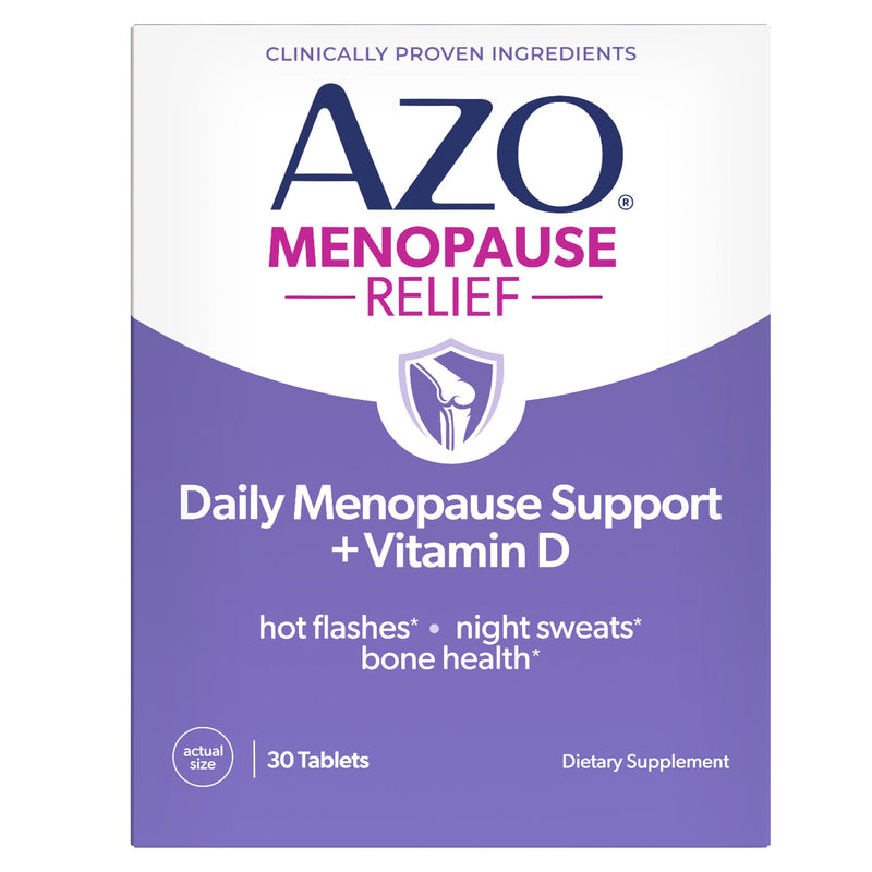 Dietary Supplement AZO Genistein / Vitamin D 30 mg / 25 mcg Tablets 30 Tablets Unflavored (Case of 360)