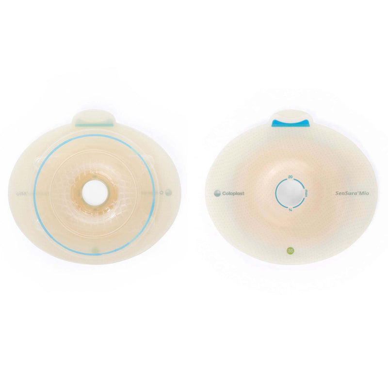 SenSura Mio Flex Convex Light Ostomy Barrier, 28 mm Stoma Opening, Red Match (Box of 5)