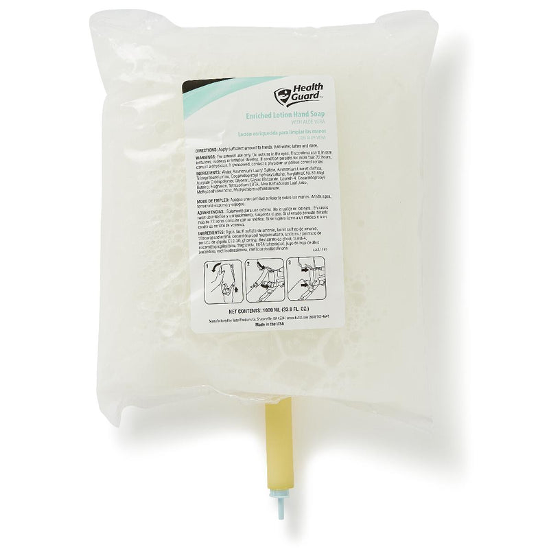 Soap HealthGuard Lotion 1,000 mL Dispenser Refill Bag Floral Scent (Case of 12)