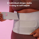 Abdominal Binder Fridababy Small / Medium Hook and Loop Strap Closure 29 to 46 Inch Waist Circumference Adult (Case of 4) 