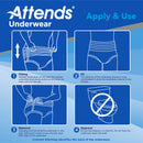 Attends Bariatric Ultimate Absorbent Underwear, 3X-Large (Case of 40)