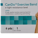 McKesson Exercise Resistance Band, Yellow, 5" x 6 Yard, Extra-Light Resistance