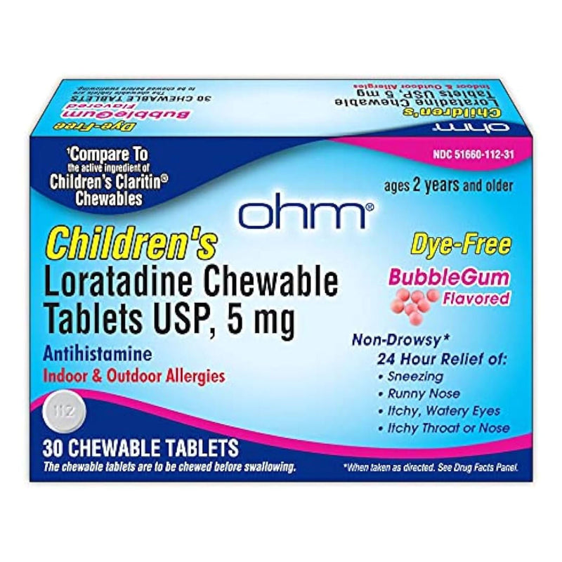 ohm Loratadine Children's Allergy Relief (Bottle of 30)