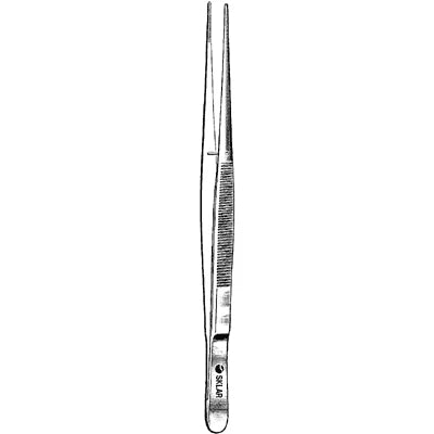 Sklar Potts-Smith Dressing Forceps (CensiTrac Marked) - 7", Straight, Serrated - 52-3270c
