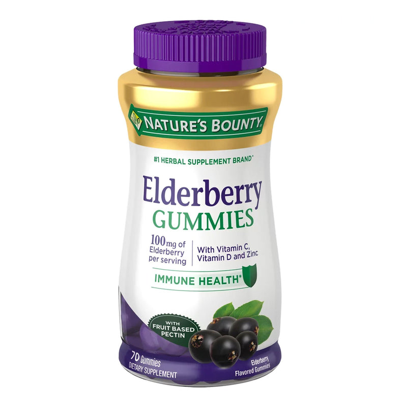 Nature's Bounty Elderberry Gummies (Bottle of 70)