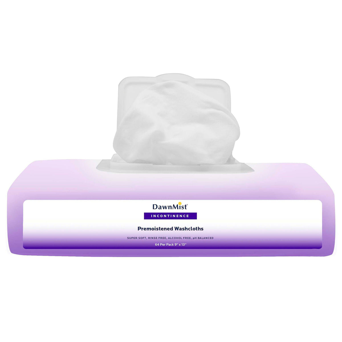 DawnMist Fresh Scent Pre-Moistened Wash Cloths, Soft Pack (Case of 512)