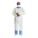 O&M Halyard Inc Protective Procedure Gown Halyard Basics 2X-Large Yellow NonSterile AAMI Level 2 Disposable (100/CS) 
