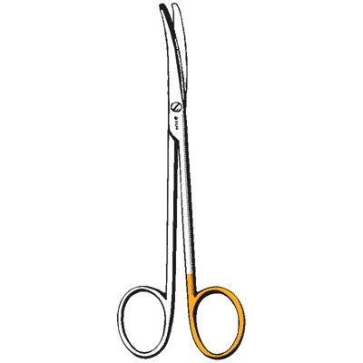 Sklarcut Sklarlite Metzenbaum-Lahey Dissecting Scissors - 5-3/4", Curved, Blunt/Blunt, 1 Standard Edge, 1 Micro-Serrated Edge, Extra Light - 23-1280
