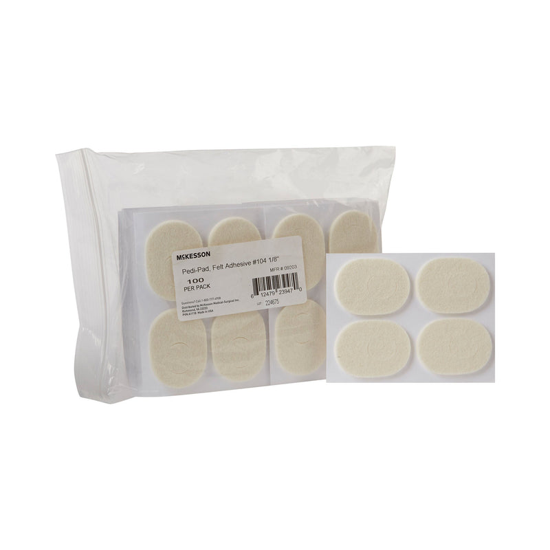 McKesson Pedi-Pad Foot Pad, Size 104 (Case of 4000)