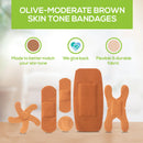 Tru-Colour Products LLC TruColour Olive Adhesive Strips, Assorted Shapes and Sizes (1500/CS) 