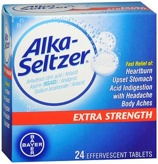 Alka-Seltzer Heartburn Relief Effervescent Tablets Extra Strength (Box of 24)