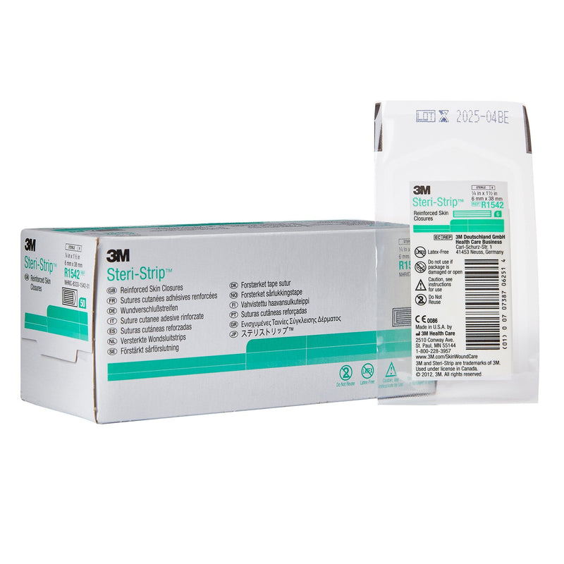 Solventum Corporation 3M Steri-Strip Skin Closure Strip, 0.25 x 1.5 Inch (200/CS) 