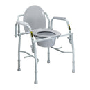 McKesson Brand McKesson Non-Folding Steel Frame Commode Chair, 13.75 in. Seat Width 