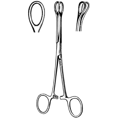 Sklar Ballenger Sponge Forceps - 7", Curved, Smooth - 74-1570