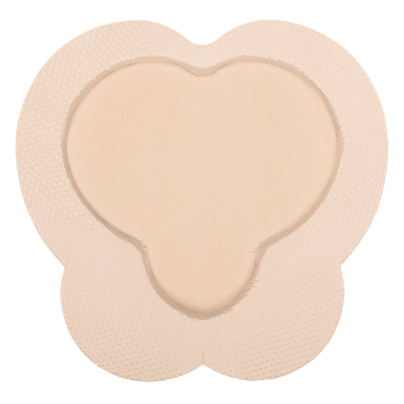 Foam Dressing ZeniFOAM Gentle Border 9 X 9 Inch With Border Waterproof Backing Silicone Face and Border Sacral Sterile