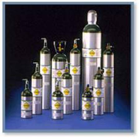 Oxygen Cylinder (Empty) Mada Medical Size M6 Aluminum (Each)