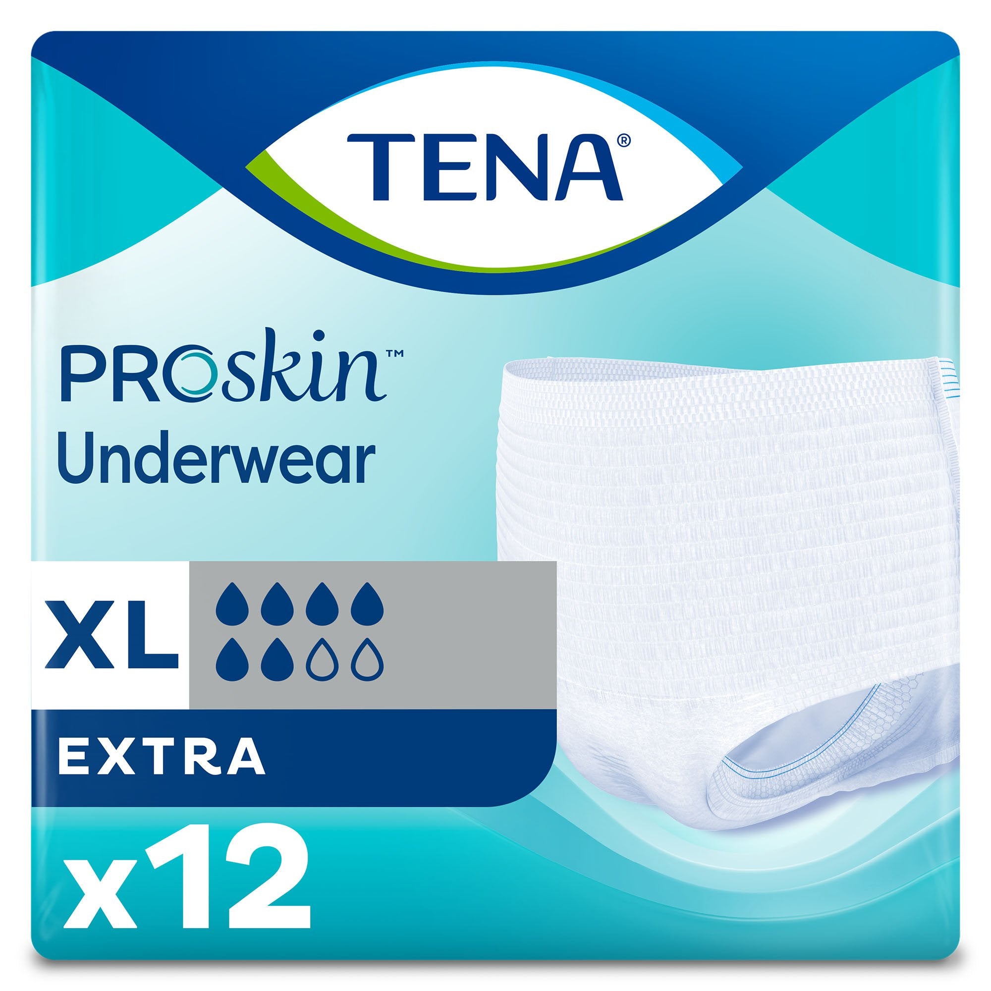 Essity HMS North America Inc Tena ProSkin Extra Absorbent Underwear, Extra Large (48/CS) 