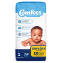 Attends Comfees Premium Diapers, Unisex, Tab Closure, Size 1 (Case of 200)