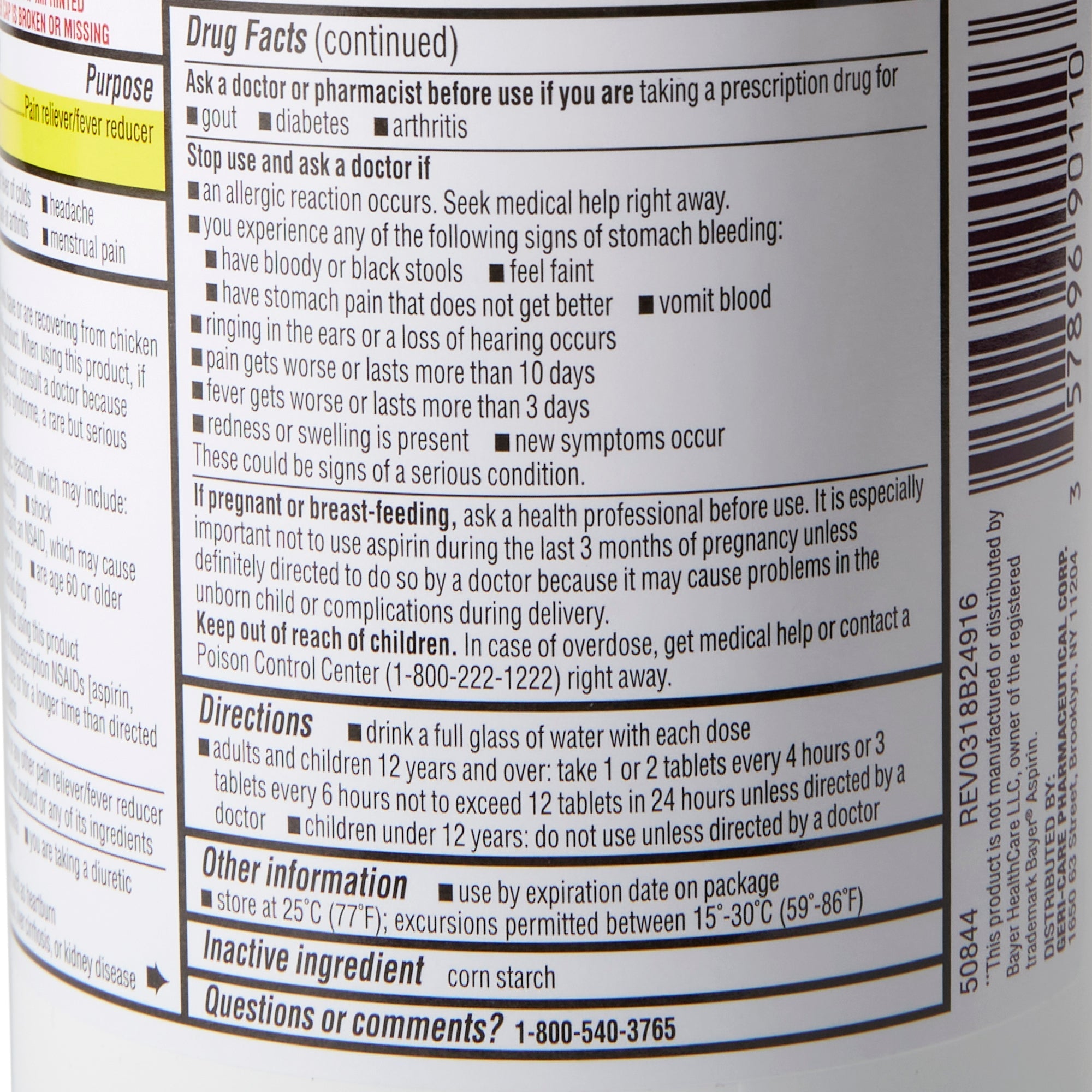 Geri-Care Geri-Care Aspirin (12/CS) 